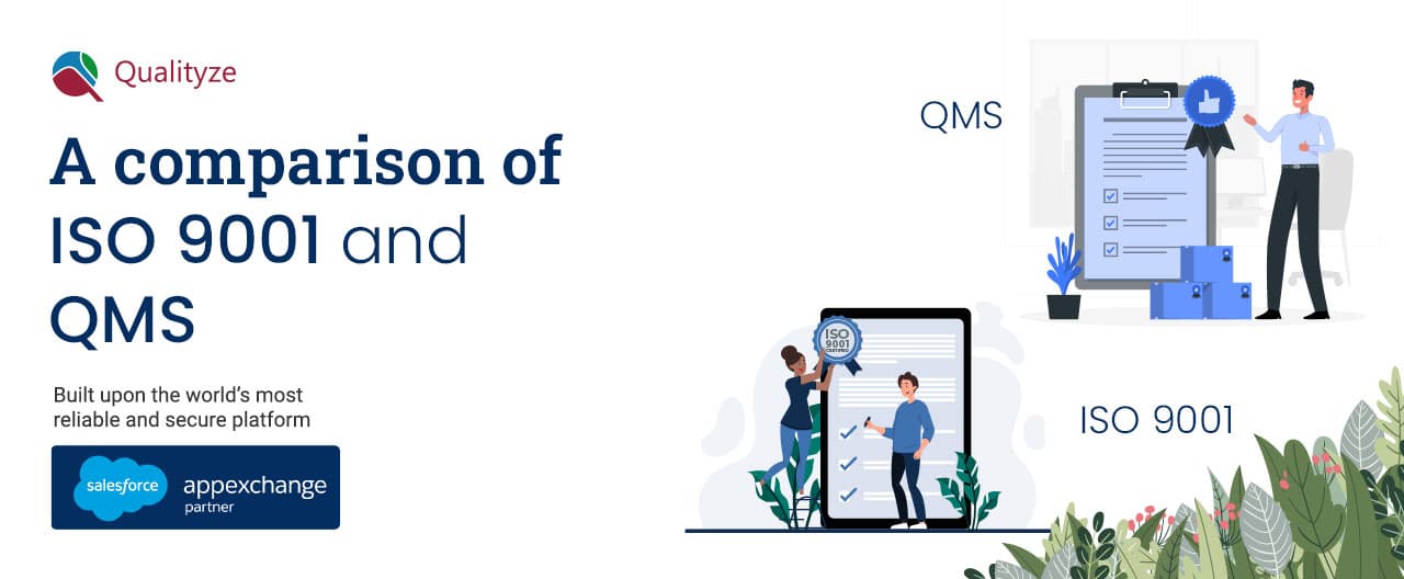 comparison of ISO9001 and QMS